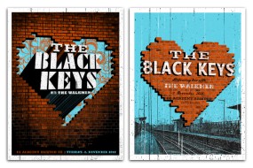 The Black Keys: Brixton, UK show posters.